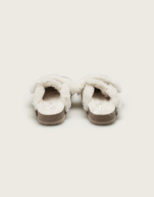 Suede Corkbed Loafer Slippers