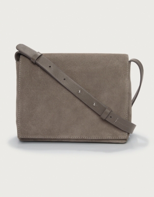 Grey suede outlet cross body bag