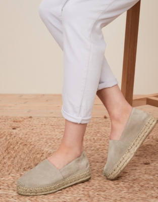 White cheap company espadrilles