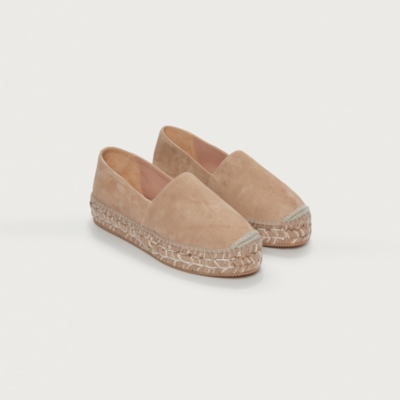 Suede Flatform Espadrilles