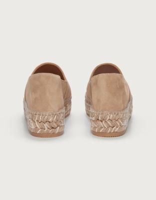 Suede Flatform Espadrilles