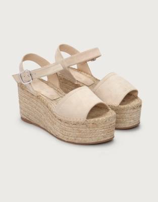 suede flat espadrilles