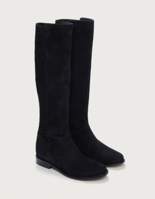 Suede High-Leg Stretch Boots | All Clothing Sale | The White Company US