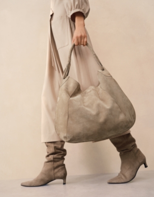 Suede Hobo Bag