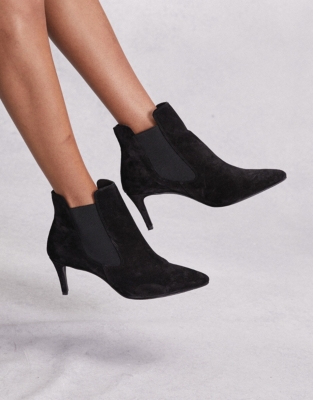 Suede Kitten Heel Boots | Accessories Sale | The White Company UK