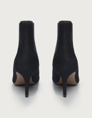 Suede Kitten Heeled Boots