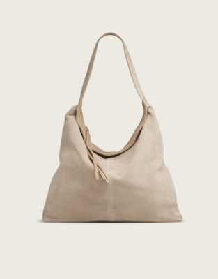 Suede Large Hobo Bag