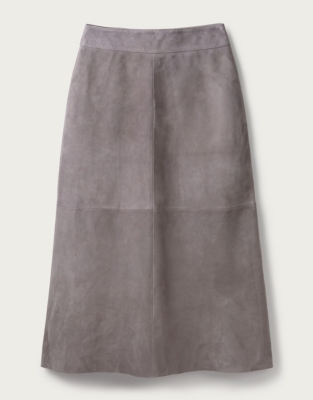 Suede Midi Skirt | Clothing Sale | The White Company UK
