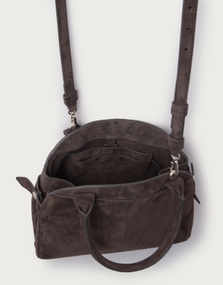 Suede Mini Bowling Bag