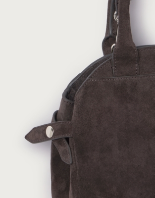 Suede Mini Bowling Bag