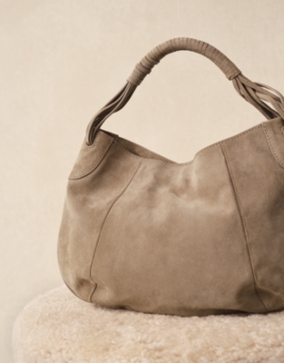 Suede Mini Hobo Bag
