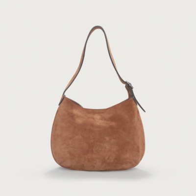 Suede Mini Round Shoulder Bag