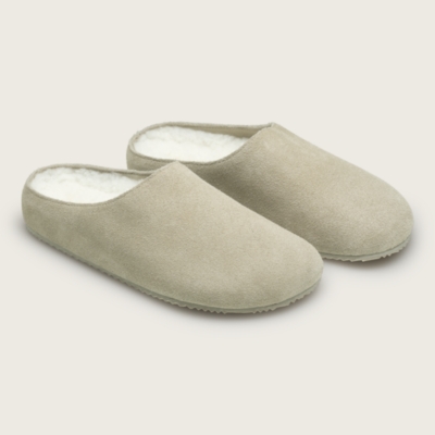 Suede Minimal Corkbed Slippers