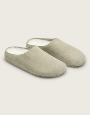 Suede Minimal Corkbed Slippers