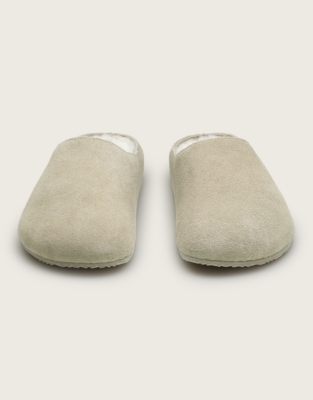 Suede Minimal Corkbed Slippers