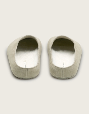 Suede Minimal Corkbed Slippers