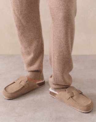 Suede Moccasin Corkbed Slipper