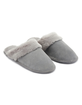 Suede Mule Slippers | Sleepwear Sale | The White Company US