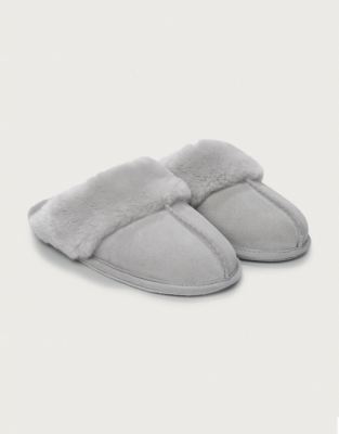 the white company fluffy slippers