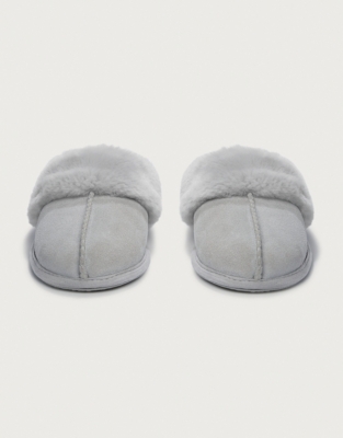 white company mule slippers