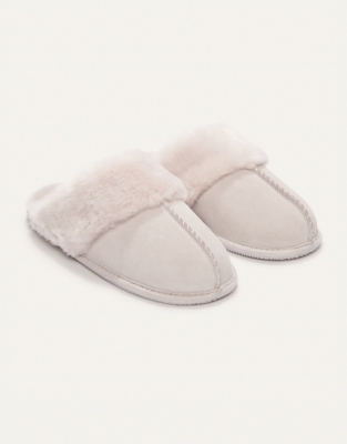 Suede Mule Slippers | Nightwear & Robes Sale | The White Company UK