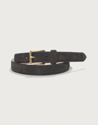 Suede Roller Buckle Jeans Belt