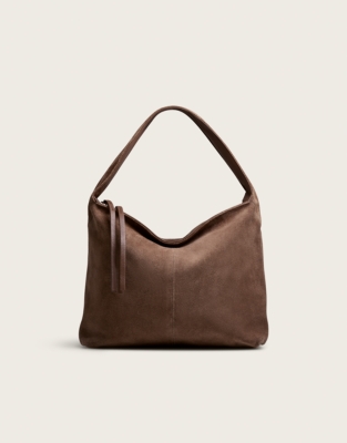 Suede Small Hobo Bag