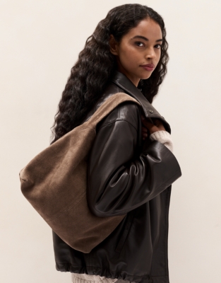 Suede Small Hobo Bag