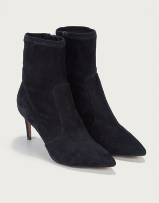 Suede Stretch Ankle Boots | Accessories Sale | The White Company UK