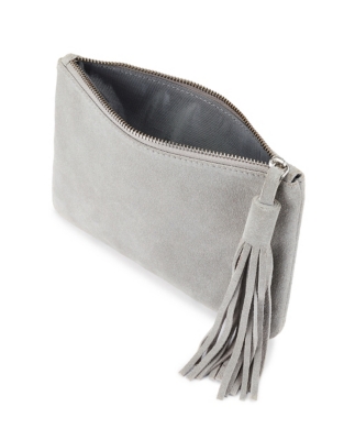 dove grey clutch bag