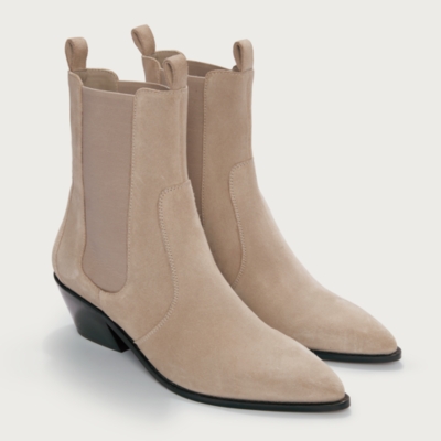 Suede Western Boots