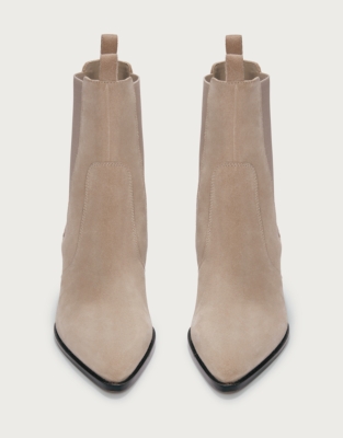 Suede Western Boots