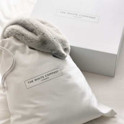 Super Soft Faux Fur Heated Blanket | Bed Throws | The White Company UK