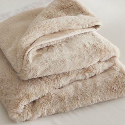 Super Soft Faux Fur Heated Blanket