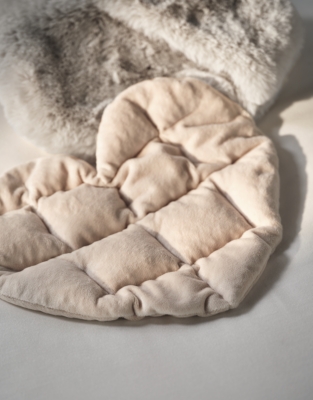 Super Soft Faux Fur Heated Heart