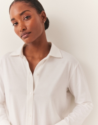 Super Soft Jersey Shirt - Ivory