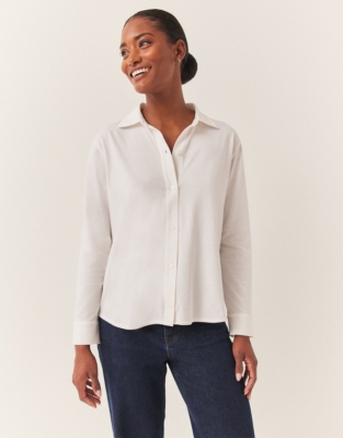 Super Soft Jersey Shirt - Ivory