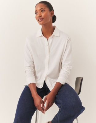 Super Soft Jersey Shirt - Ivory