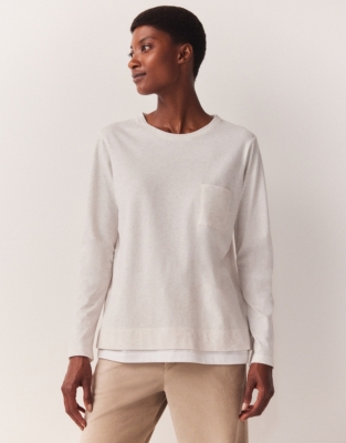 white extra-long sleeves Ultra t-shirt