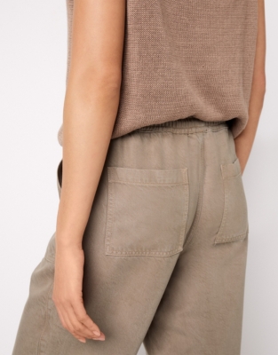 Super Soft Lyocell Utility Trousers - Pale Willow