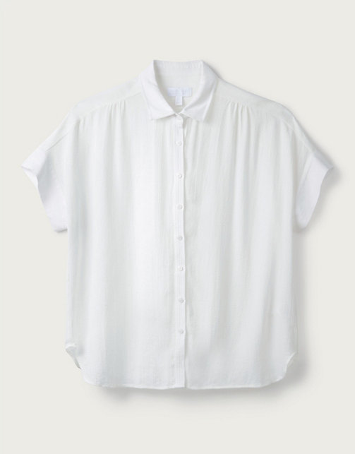 Super-Soft Textured Shirt | Clothing Sale | The White Company UK