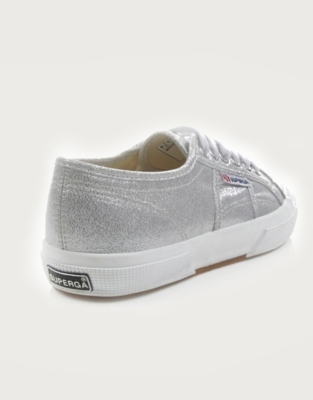 superga metallic canvas plimsolls