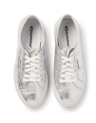 superga metallic canvas plimsolls