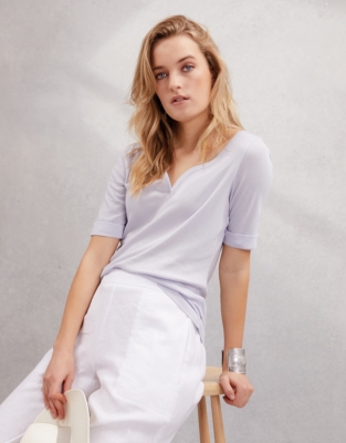 Sweetheart Neckline TShirt All Clothing Sale The White Company US