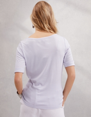 Sweetheart Neckline TShirt All Clothing Sale The White Company US