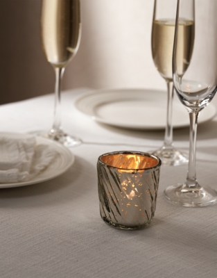 Swirl Mercury Tealight Holder