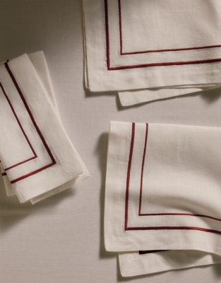 Symons Double Row Cord Napkins – Set of 4