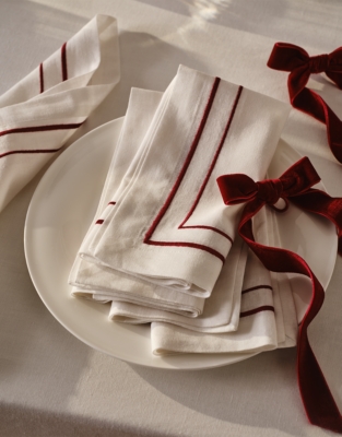 Symons Double Row Cord Napkins – Set of 4