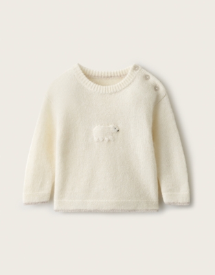 TENCEL™ Lyocell Wool and Alpaca Blend Lumi Bear Jumper (0–2yrs)