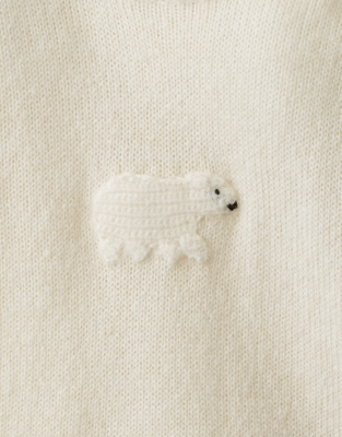  TENCEL™ Lyocell Wool and Alpaca Blend Lumi Bear Jumper (0–2yrs)